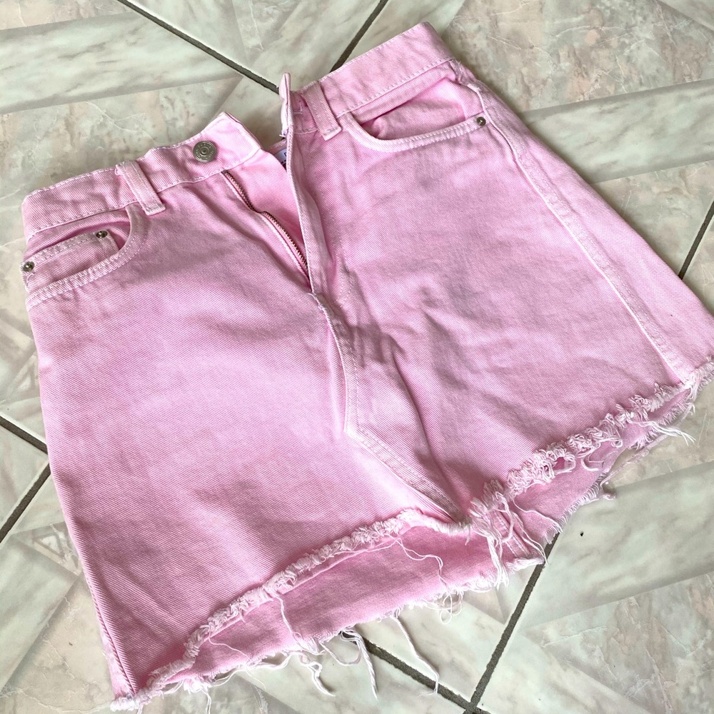 Pink Demin Skirt